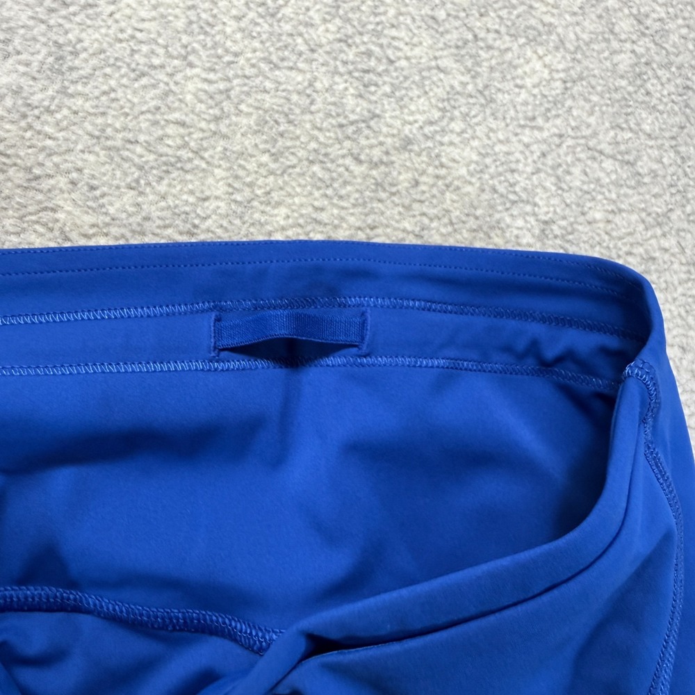 Lululemon Womens Fast and Free High-Rise Lace Trim Short 6" Blue 5 Pocket 10 - Picture 4 of 6